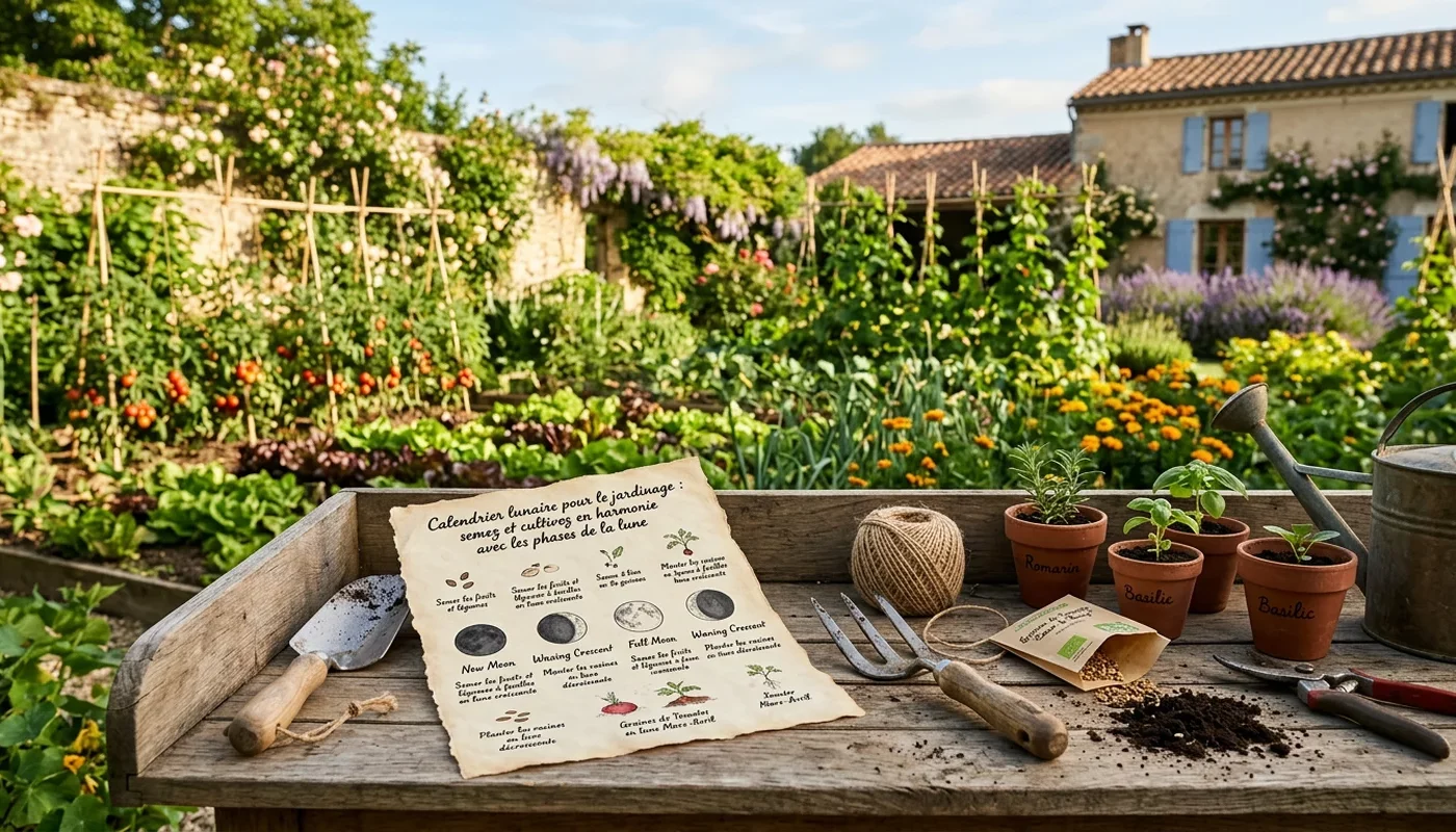 Calendrier lunaire pour le jardinage : semez et cultivez en harmonie avec les phases de la lune